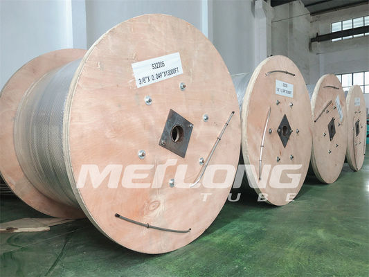 ASTM B704 Incoloy 825 Stainless Steel Coiled Tubing Encapsulated Control Line