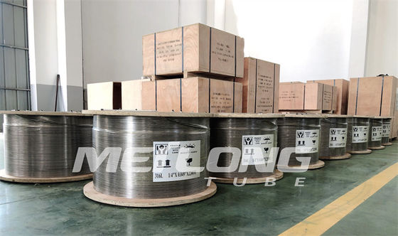 Annealed Ss Hydraulic Tubing Stainless Steel Capillary Tubing  1 / 4 '' Od X 0.065 '' Wt