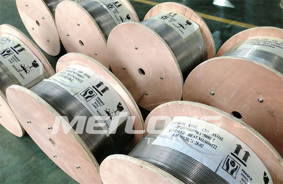 Inconel 625 Capillary Coiled Tubing Injection Line ss capillary tubes for Geothermal Wells