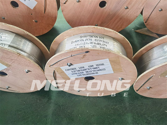 Down Hole Hydraulic Control Line High Duplex 2205 Yield Annealing Stainless Steel Capillary